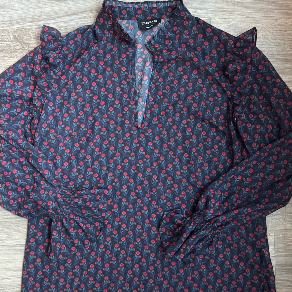 Bebe Multicolor Floral Blouse